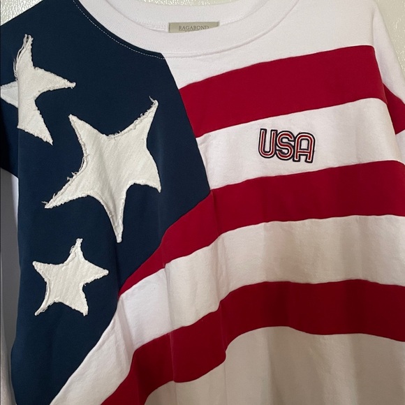 Free People NWT XL 100% Cotton USA Sweatshirt - Picture 6 of 11